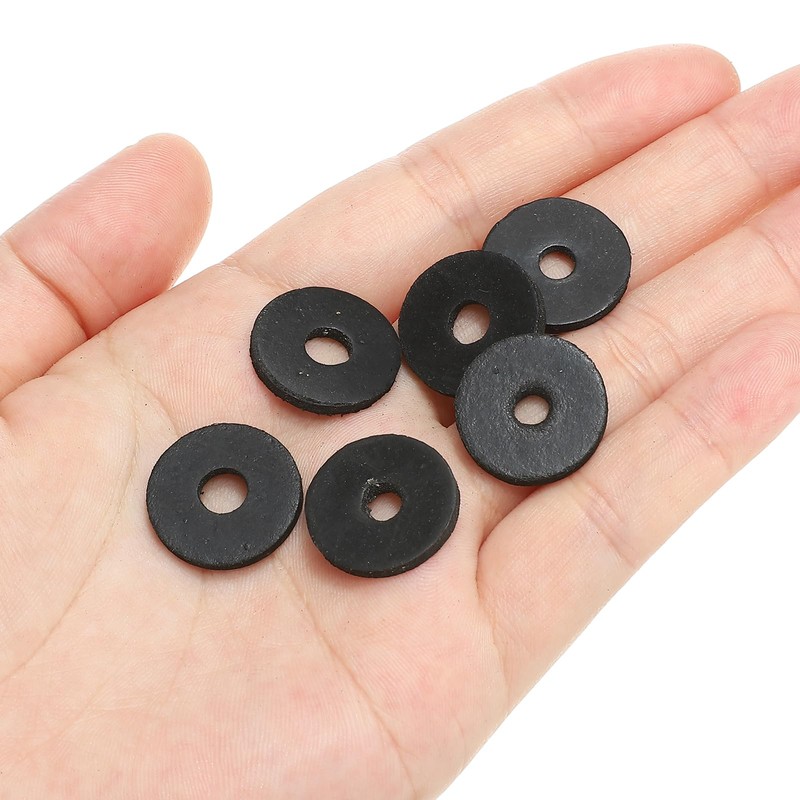 PATIKIL 12pcs M5 Rubber Flat Washers 5mm Inner Diameter 18mm