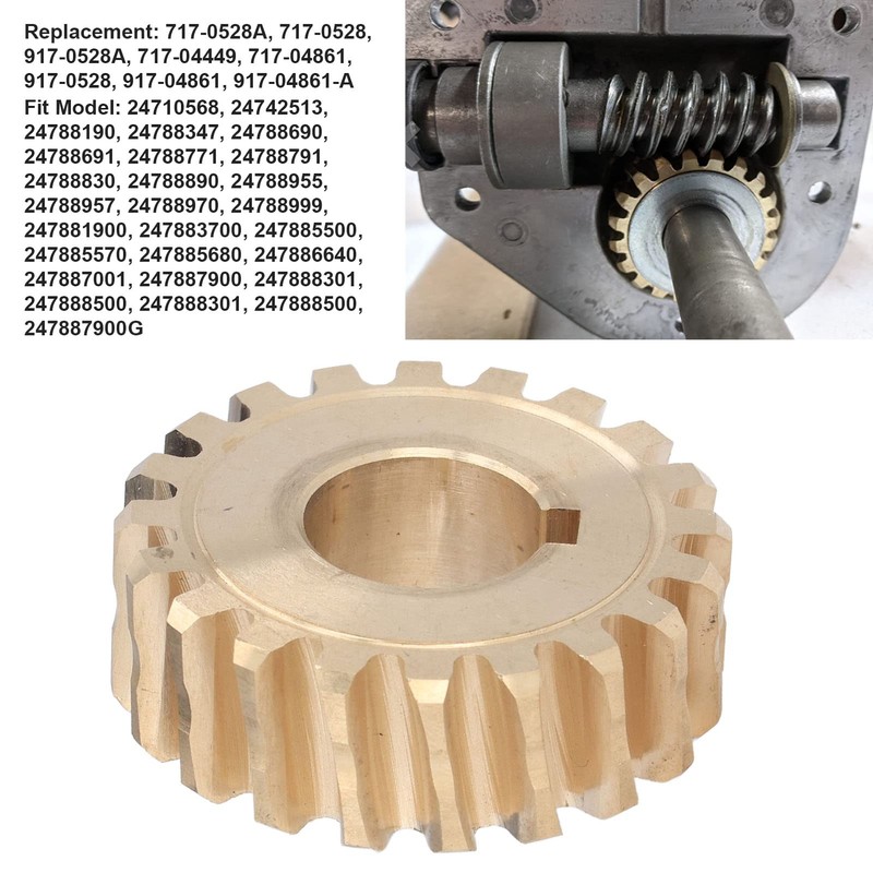 Worm Wheel Replacement Part, 20T Brass Worm Gear Accessories for