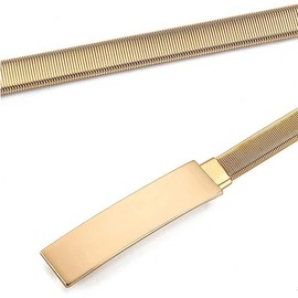 Women Skinny Metal Chain Waist Belt Fashion Dress Belts,Stretch Waist Skinny Belt Waistband for skirts Perfect for Casual Outfits, Parties, and Office Wear, Accessory for Fashion-Forward Women