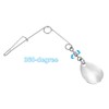 PATIKIL Fishing Spinner Bait Wire with Blade for Bass Fishing