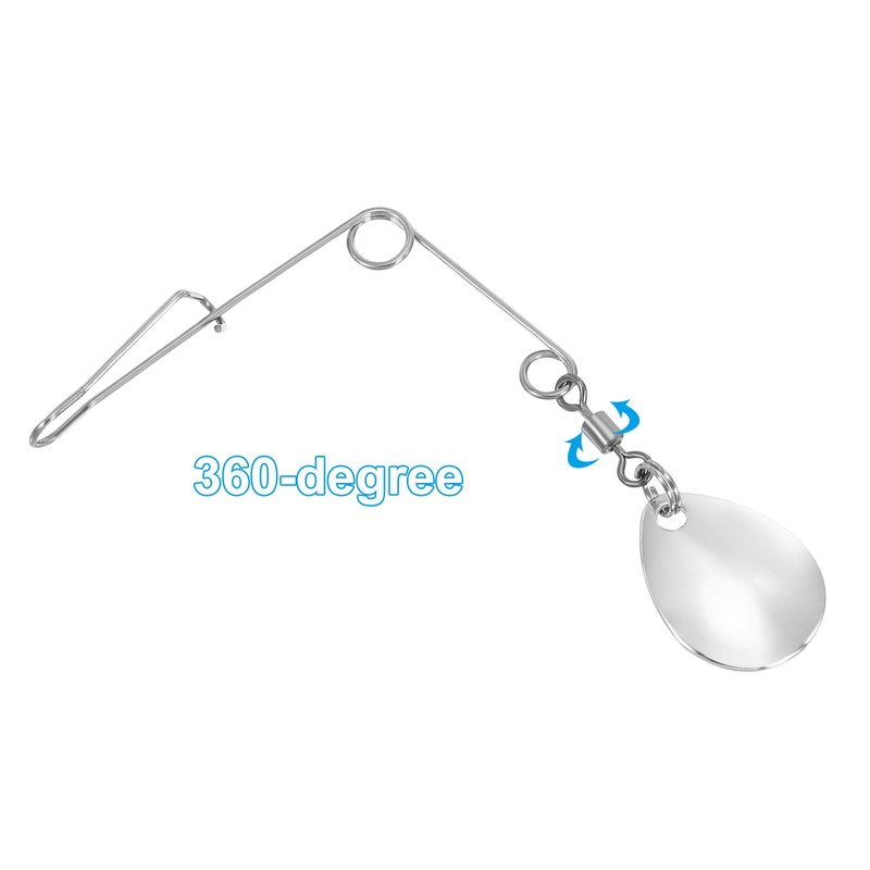 PATIKIL Fishing Spinner Bait Wire with Blade for Bass Fishing