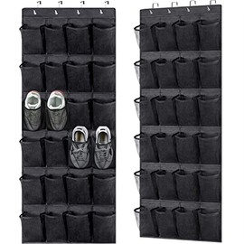 Zapatero sobre La Puerta con 24 Grandes Bolsillos De Malla, Zapatero Colgante, Adecuado para Guardar Zapatos, Accesorios, Juguetes, Artículos De Tocad