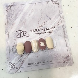 Dara Beauty January Art of the MonthBear Knit Nail❣ / 다라뷰티 1월 이달의아트곰돌이 니트네일❣