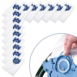 15 Pack Replacement Vacuum Bags Effective Dust Filtration Compatible with Miele/Fjn/GN Hyclean 3D S8340/S838/S844/S846 Automatic Dirt Disposal Bags