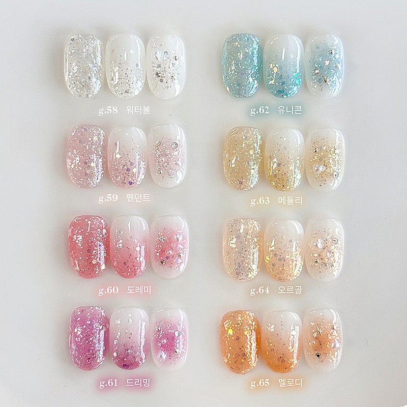 Yogurt gel music box 8 types of individual items Glitter