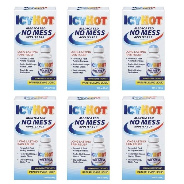 Icy Hot Medicated No Mess Applicator Max-Strength 2.5 Ounce (73ml)