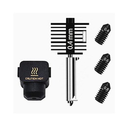 0.4MM Hardened Steel Nozzle Assembly Hotend Kit, Extra 0.4/0.6/0.8mm Hardened Steel Nozzles for Bambu Lab A1 Mini 3D Printer Accessory