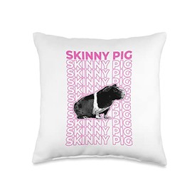 Skinny Pig Aesthetic Skinny Pig Pastel Aesthetic Throw Pillow, 16x16, Multicolor