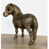 LEONARDO Shetland Pony horse figurine aged bronze effect, Bronzed Reflections