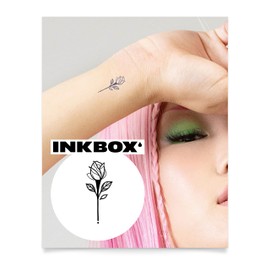 Inkbox Temporary Tattoos, Semi-Permanent Tattoo, One Premium Easy Long Lasting, Waterproof Temp Tattoo with For Now Ink - Lasts 1-2 Weeks, Abide, 2 x 2 in
