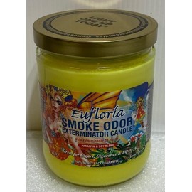 Smoke Odor Exterminator 13 oz Jar Candles Peace & Love, Assortment (8) Includes Peace & Love, 420, Rasta Love, Holiblaze, Hippie Love, Vanilla Glitz, Trippy Hippie, Eufloria.
