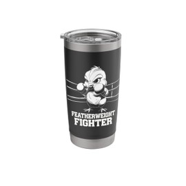 Martial Arts Baby Chicks Cute Little Boxer Boxing Fighter Stainless Steel Insulated Tumbler