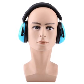 Ear Protection, Foldable NRR 30 dB Hearing Protection, Easy to Use Children's Noise Reduction Earmuffs, ABS Foam Earmuffs for Concerts, Sleeping, Learning, Children Playing (Blue), blue