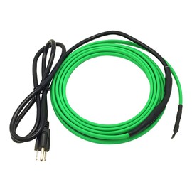 MincoHome 110V Pre-assembled Pipe Heating Cable Snow Melting Self Regulating Heating Cable Kits with Plug (20ft)