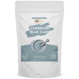 Arcilla Azul Cambriana 100% Natural/Serbia Para Mascarillas Faciales, Cremas, Envolturas Corporales, Peelings Y Exfoliantes Suaves, Y Fabricación De Jabón 100 Gms 0.22 Lbs