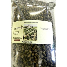 OliveNation Green Peppercorns, Whole, Light Fruity Peppery Flavor, Mild Pepper for Grinder - 32 ounces