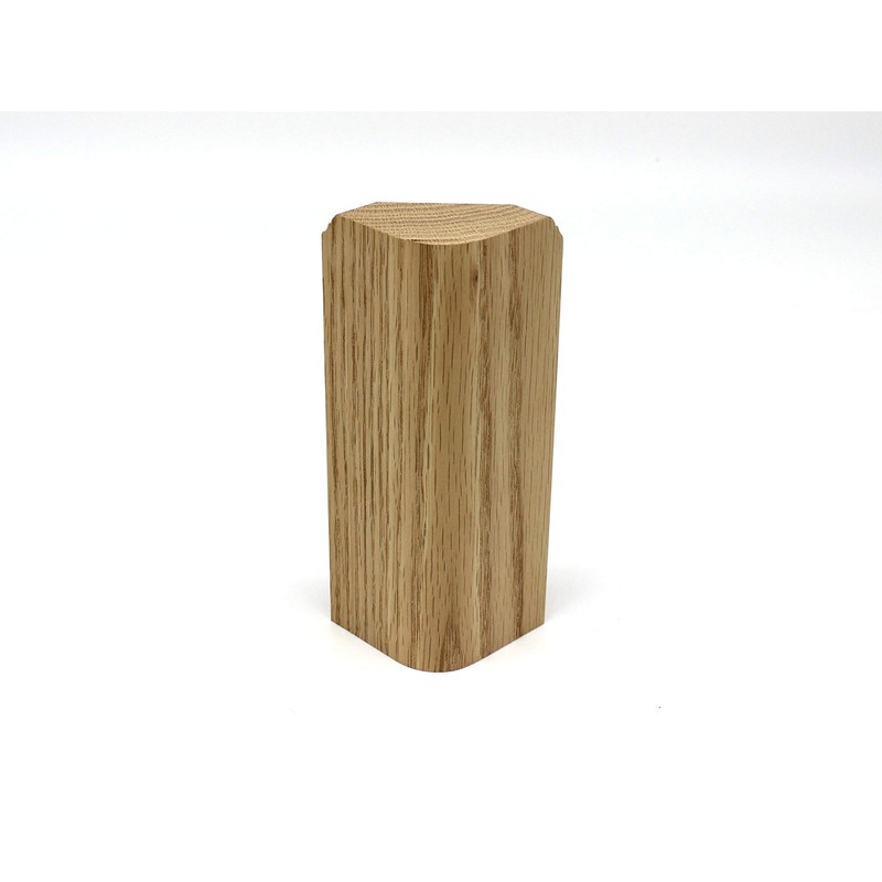 1" x 3" x 6" Oak Inside Radius Corner Base