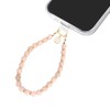 MuagoChic Cute Marble Beaded With Initial Charms Phone Wrist Strap,