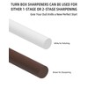 4-Rod Turn Box, Ceramic Sharpener Rod from Kitchen Sharpening Tool,