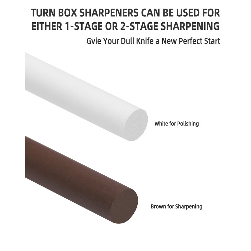 4-Rod Turn Box, Ceramic Sharpener Rod from Kitchen Sharpening Tool,