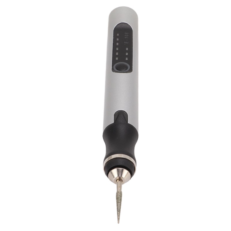 Electric Engraving Pen Aluminum Alloy Silver Mini Micro Engraver with