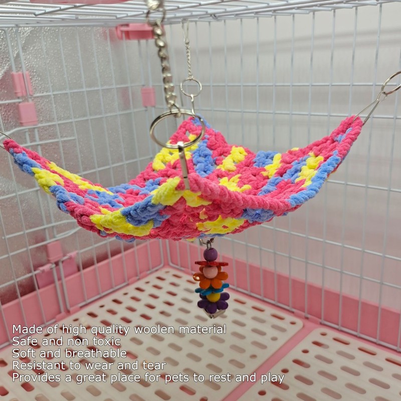 Hamster Weave Hammock Hanging Small Animal Cage Hammock for Chinchilla
