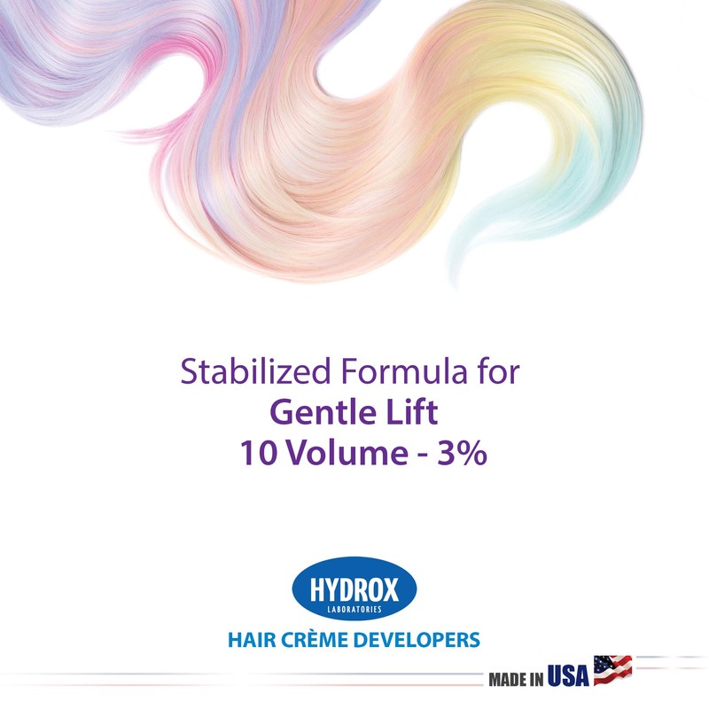 Hydrox 10-Volume Creme Developer Gentle Lift, 16 Ounce (single)