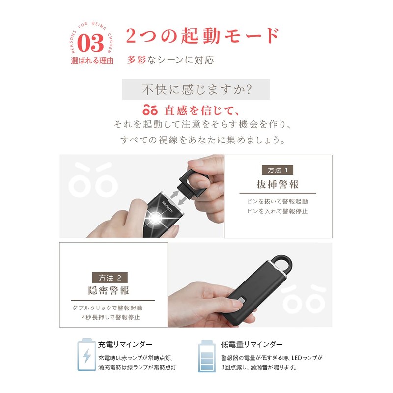 Kanomi Security Buzzer (New Upgraded Version Dual Mode Activation), 130