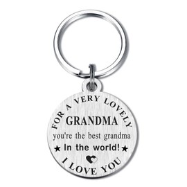 Levole Granny Gifts Grandma Keychain - Mother's Day Gifts for Grandma, Happy Birthday Granny Christmas Valentines Easter Gifts, Grandma Keyring