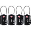 Diyife TSA Luggage Locks, [Newest Version][4 Packs] 3-Digit Security Padlock,