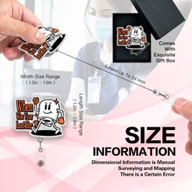 When was Your Last BM，Nurse Badge Reel，Funny ID Card Badge Reel for Nurse Doctor,Badge Reel Retractable with Alligator Clip,for Nursing Doctor Teacher Student Medical Work Office Badge Accessories