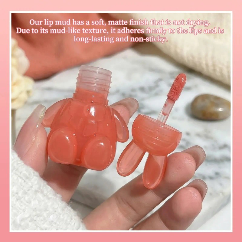 4pcs Labiales Líquidos Conejo Pintalabios Líquido De Conejo