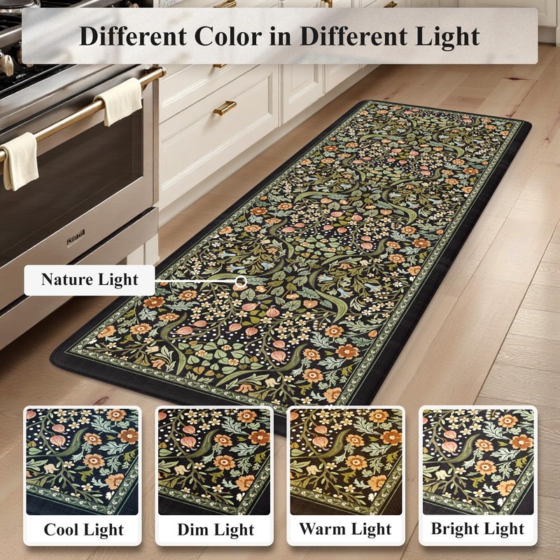 Collive Anti Fatigue Mats for Kitchen Floor, Cushioned Comfort Kitchen
