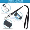 XHDA Black 30PCS Lanyards for Neck with 30PCS Card Holder,