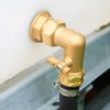YELUN Garden Hose Elbow with Shut Off Valve 90 Degree