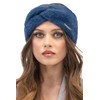 VIVISENCE Women's Winter Headband Made of Soft Fluffy Yarn with