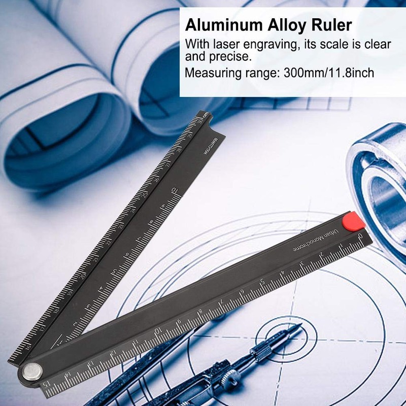 Regla de aleación de aluminio de 1 pz, Regla de