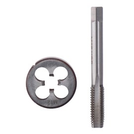 Tap and Die Sets,Metric Left Hand Screw Thread Straight Flute Tap,High-Quality with Round Threading Die for Nut Screw Bolt Thread Repair