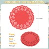 sourcing map 100pcs Paper Doilies, 3.5 Inch Lace Paper Doilies,