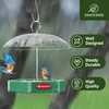 Kingsyard Large Platform Bird Feeder Outdoor Hanging, Adjustable Dome Squirrel
