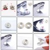 100 Set Snap Button Colorful Brass Prong Press Stud Sewing