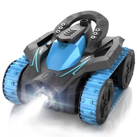 Eulogia Remote Control Car, RC Tracked Stunt Control Car, 360° Upright Rotating, RC Crawler Driving with LED Lights, 4WD All Terrain Best Toys Birthday Max Present for 4-12 Years Boys Girls
