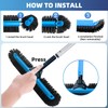 WXFANA 20" Wide Pool Brush Head, Heavy Duty Pool Cleaning