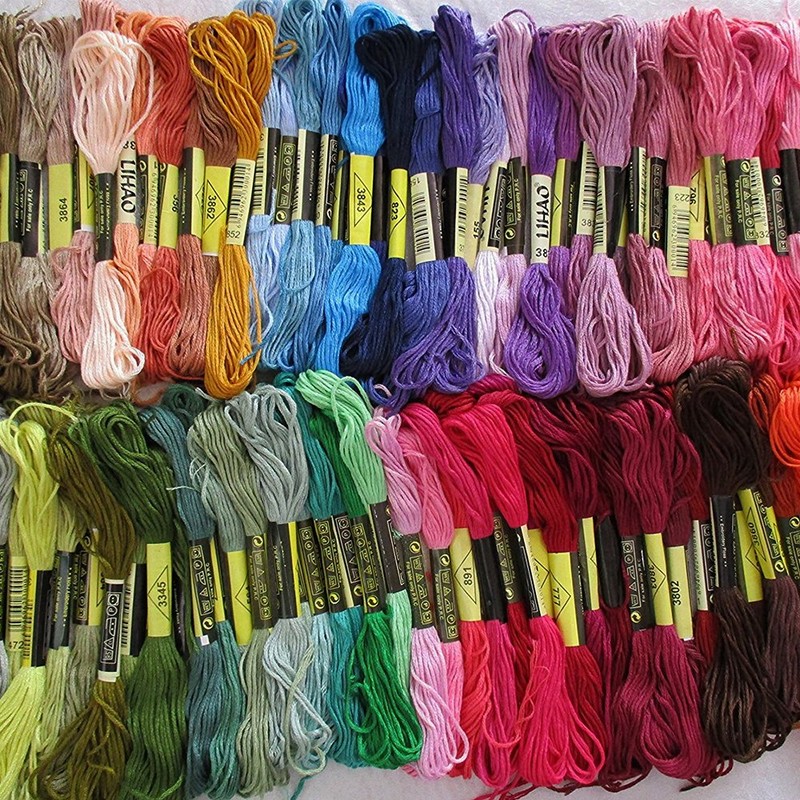 Hommy Embroidery Thread, 50 Colors, 26.6 ft (8 m), Cross