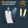 CAHAYA Dual-Use Reinforced Folding Sheet Music Stand with Stand Light