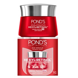 PONDS Crema Facial Antiedad Da Age Miracle Ultimate Youth con Hexyl-Retinol para una piel ms firme, luminosa y joven, disminuye las lneas de expresin 
