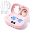 Portable Contact Lens Cleaner with Blue Light,LXIANGN Rechargeable Contact Lens