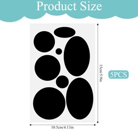 5 Sheets Puffer Down Jacket Repair Patch Kit 40PCS, Black Nylon Fabric Repair Patch, Self Adhesive Waterproof Repair Patch, Different Size and Shapes Clothes Patch for Coat Clothing Tent Ski Pants