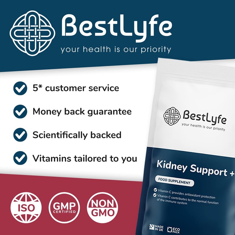 BestLyfe Kidney Support+ Supplement | 14 Nutrients & Vitamins |