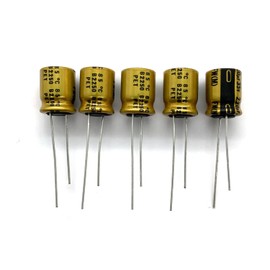 Elko Capacitor FW 220uF 35V ±20% -40°C ~ 105°C Low Impedance Capacitor Radial, D10 x L12.5 mm, Pack of 5